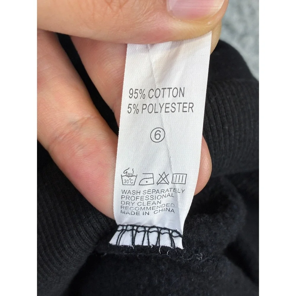 Hellstar Studios Records Tracksuit Hoodie Pants Set Mens L Black Streetwear